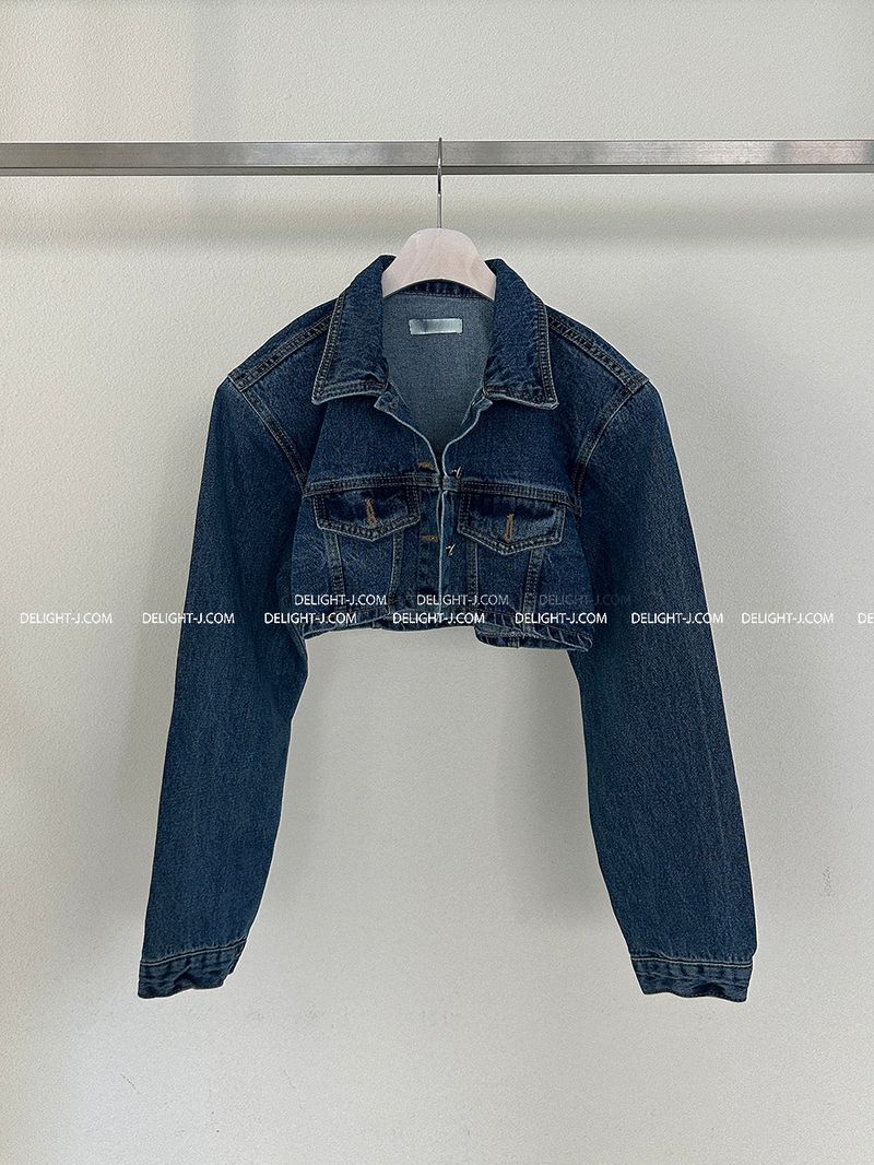 Eiffel Short Cropped Jean Jacket