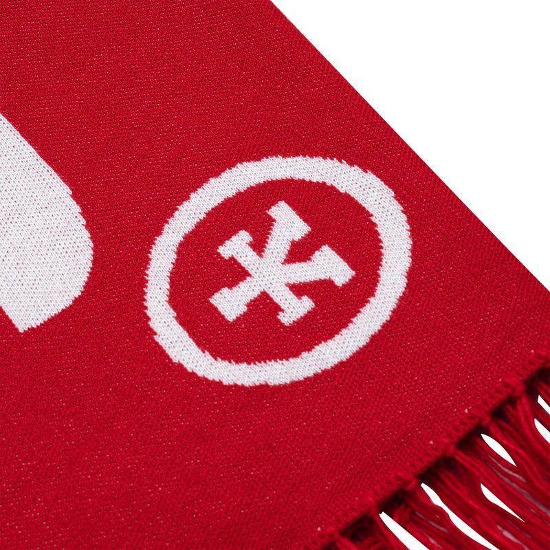 DirtyCoins Logo Red Wool Knit Scarf
