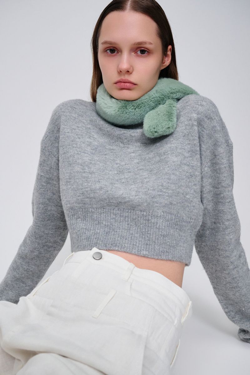 POPPIES muffler_mint