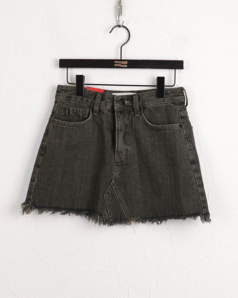Rattan Vintage Washed Surgical Mini Skirt