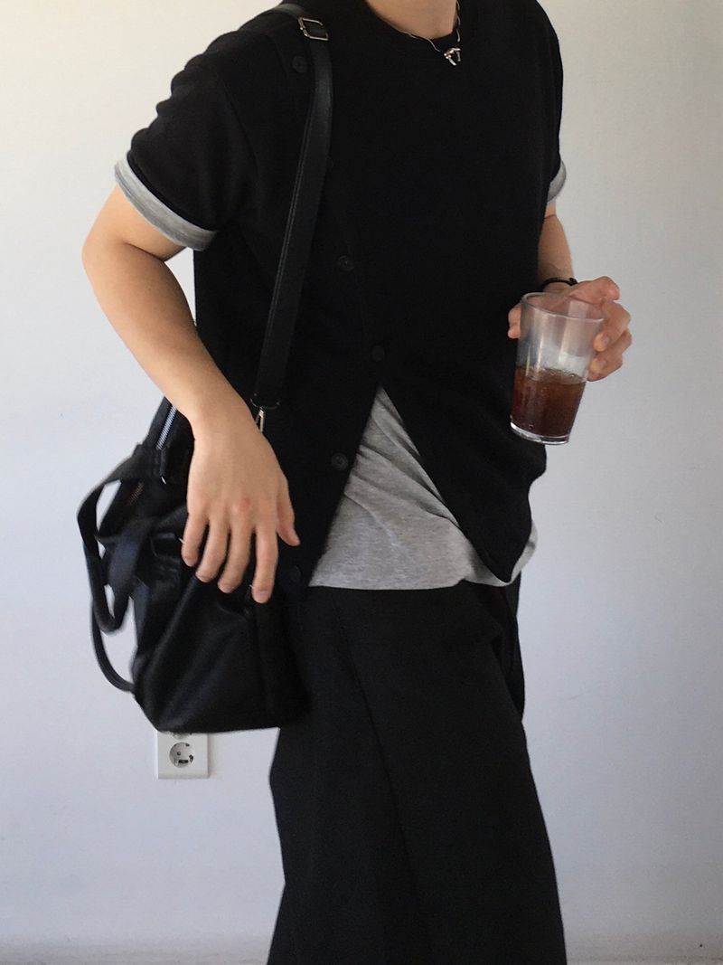 SSROOM(エスエスルーム)の「Residual Agal Short-Sleeved Knitwear 4C(Tops)」