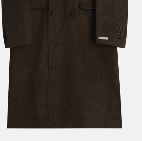 HANDMADE/wool 70% KESTI maxi double coat