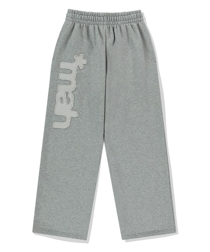 mahagrid(マハグリッド)の「mah CUT OFF APPLIQUE SWEATPANT(Pants)」