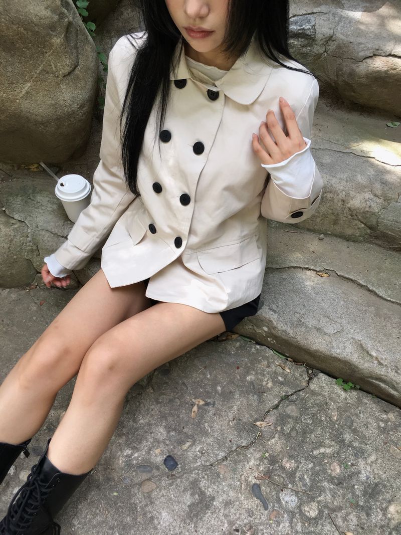 Ner Double Short Trench Jacket (2c)
