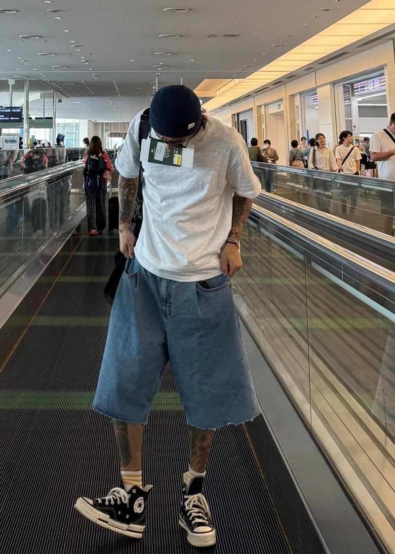 virstyle（ビルスタイル）の「Bermuda waistband ripped jeans（Pants）」