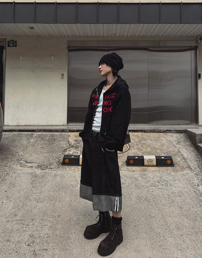 Flag Printing Hood Zip-Up