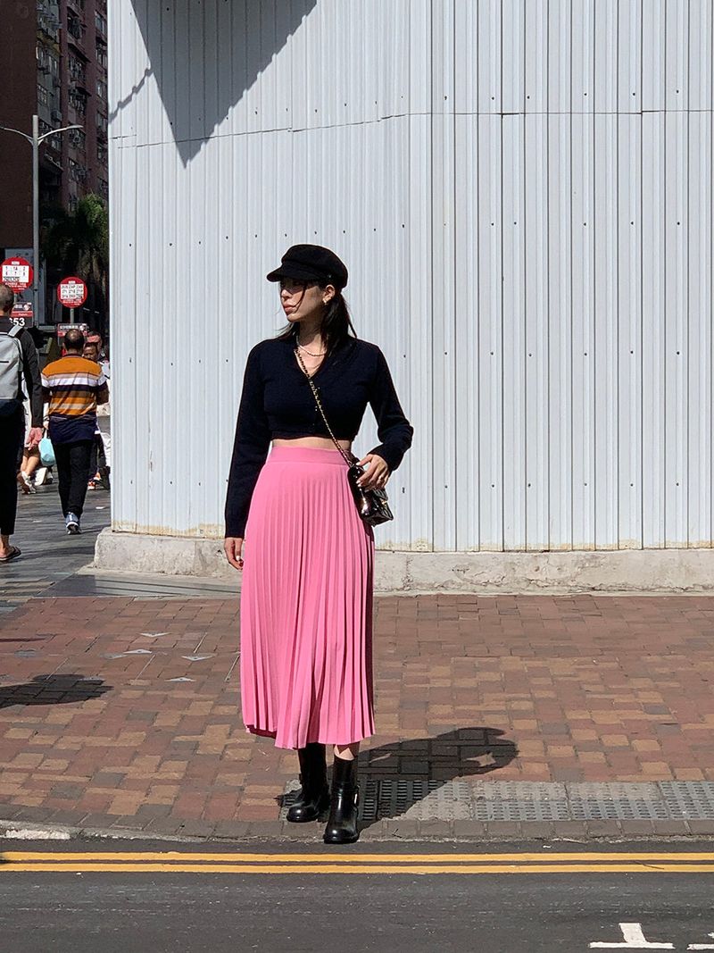 [MADE] LOVE MORE PINTUCK LONG SKIRT