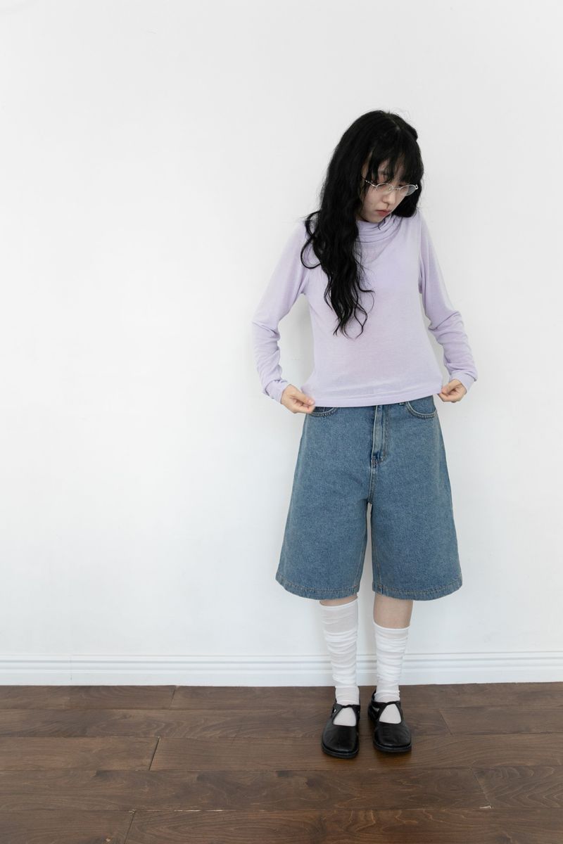 gauze long socks(2colors)