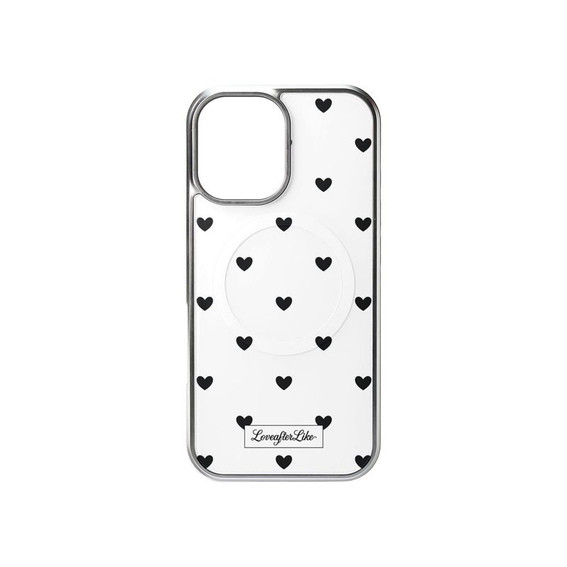 [MADE]black love dot MagSafe Glass phonecase