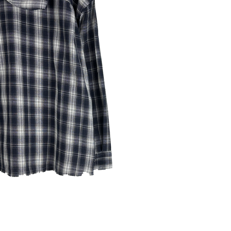vely gingham hooded shirt