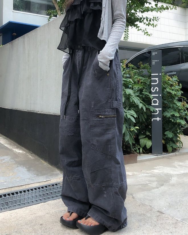Lake Damage Wide Work Cargo Pants