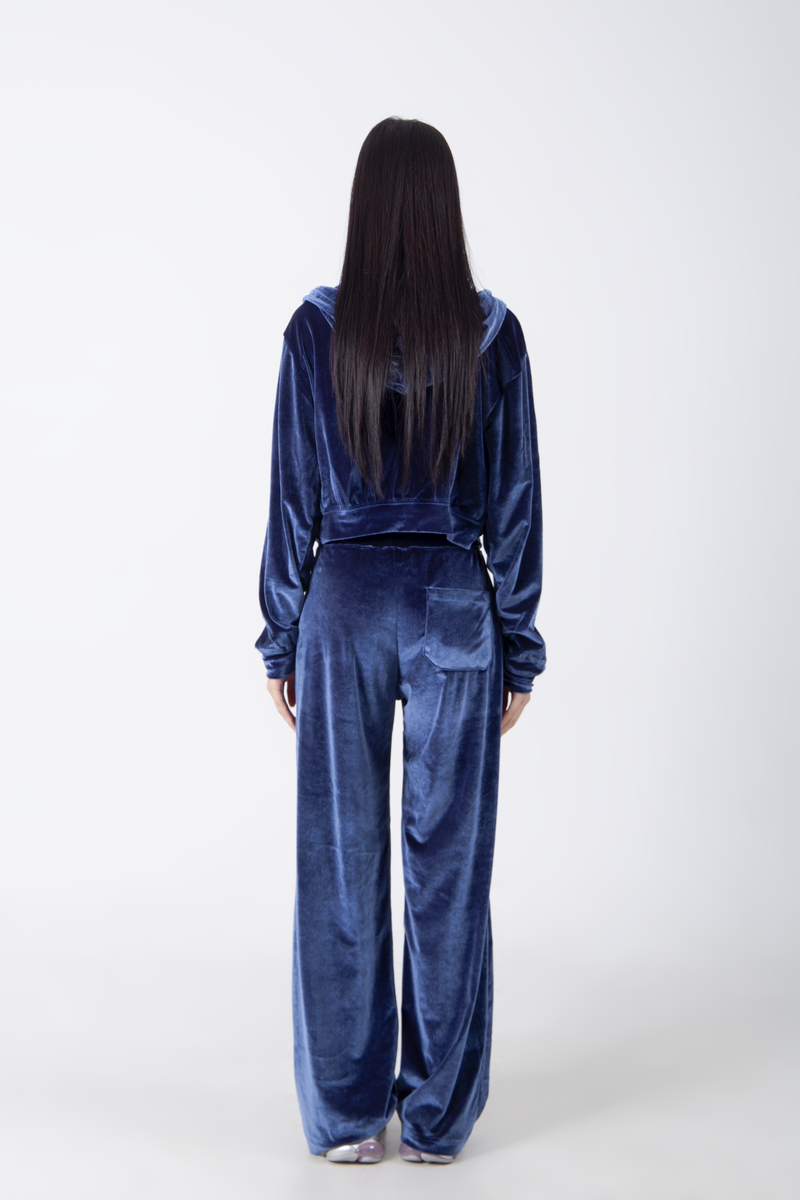  DARLING, YOUR ZIP UP ! #VELVET BLUE