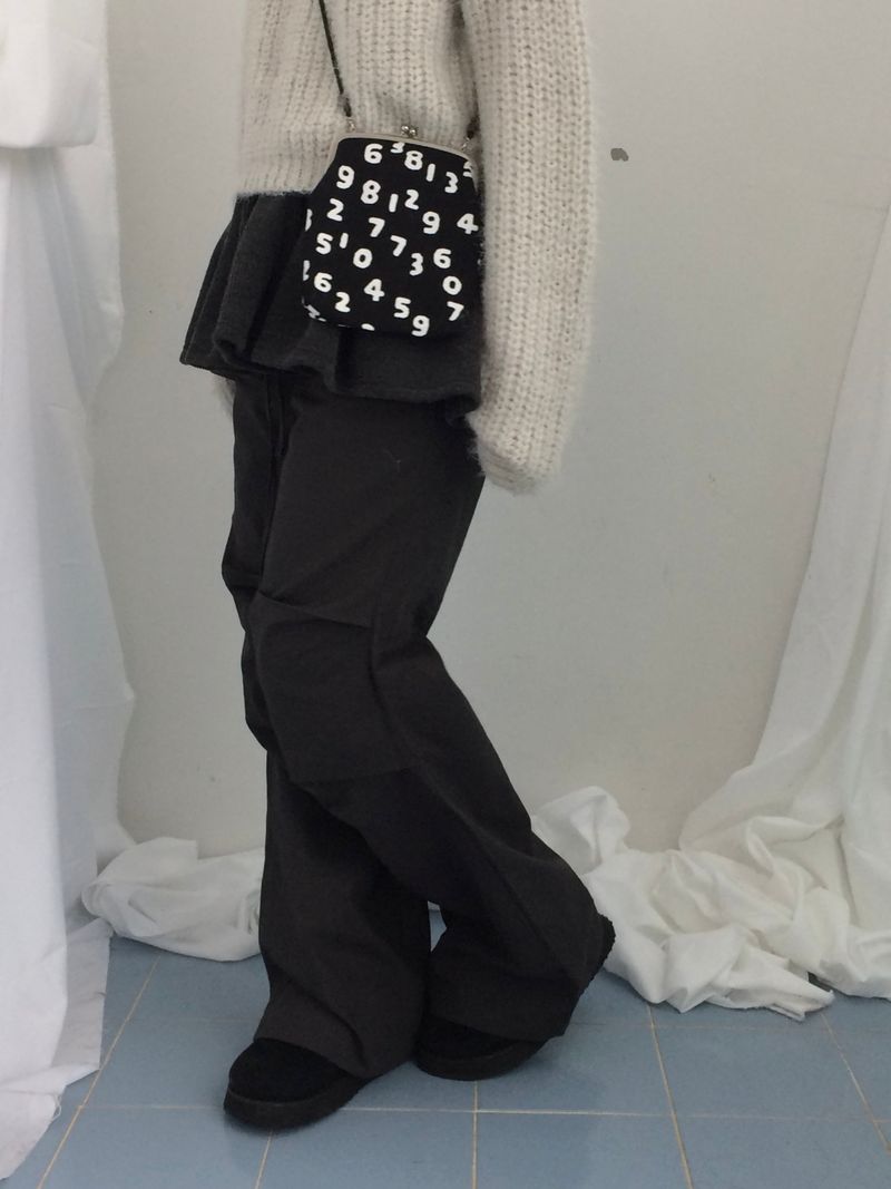 Shoulder collar loose knitwear