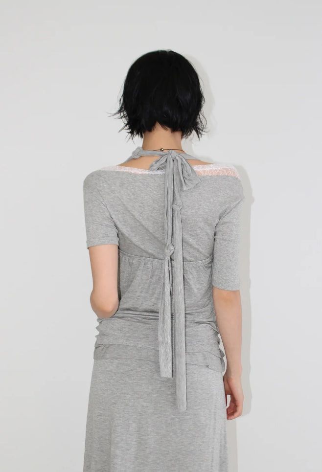 KNOT HALTER TOP