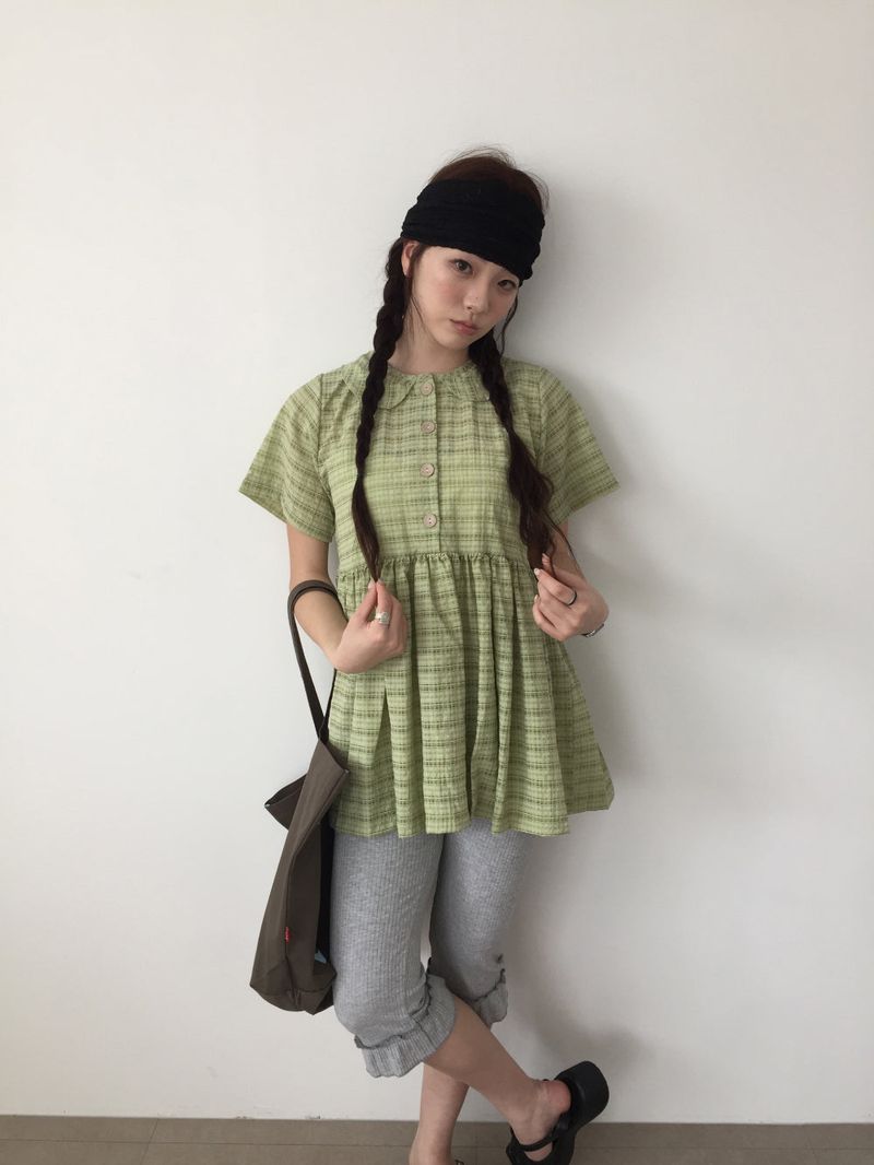 Segno frill capri pants (2color)
