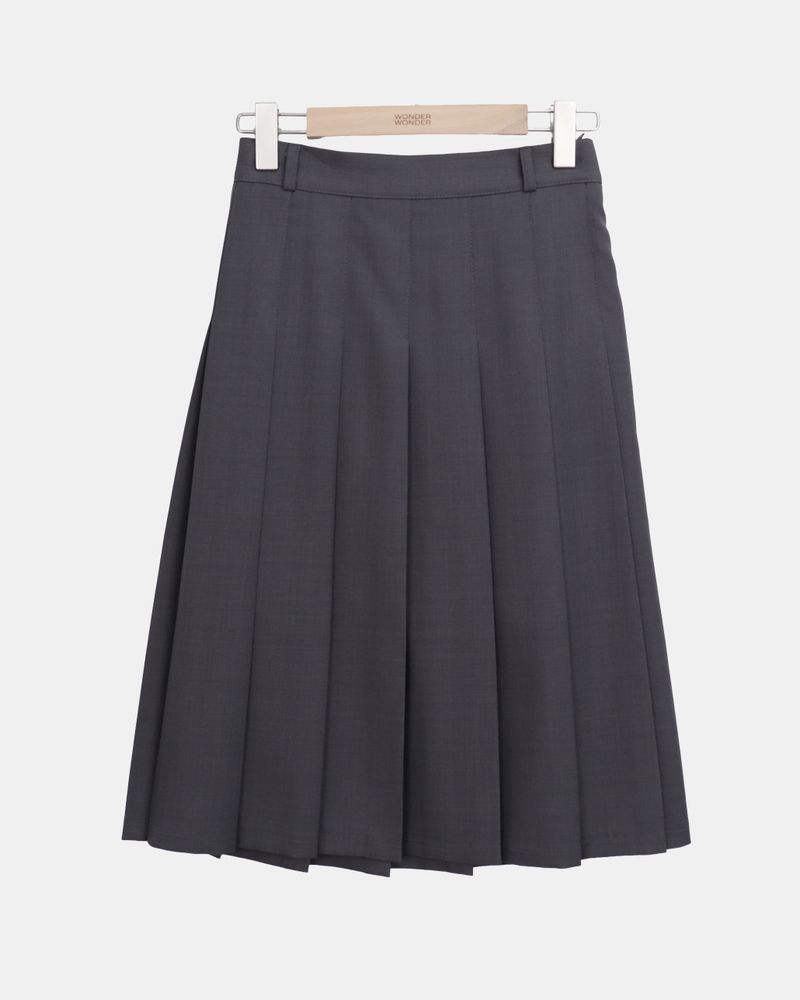 Newen Pleated Midi Skirt