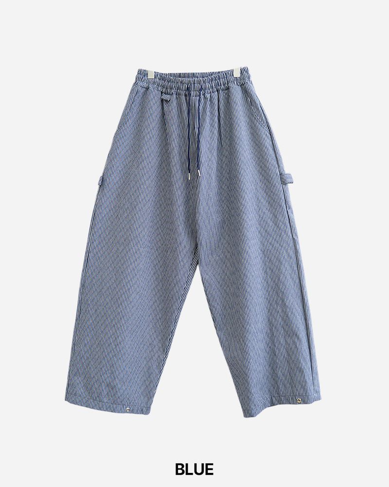 Twin Stripe Curved Pants