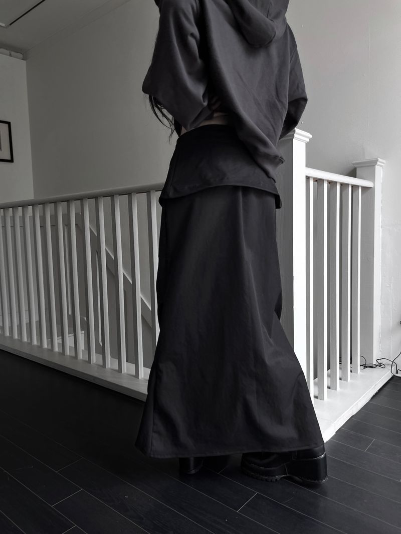 [set] from wrap long skirt (2color)
