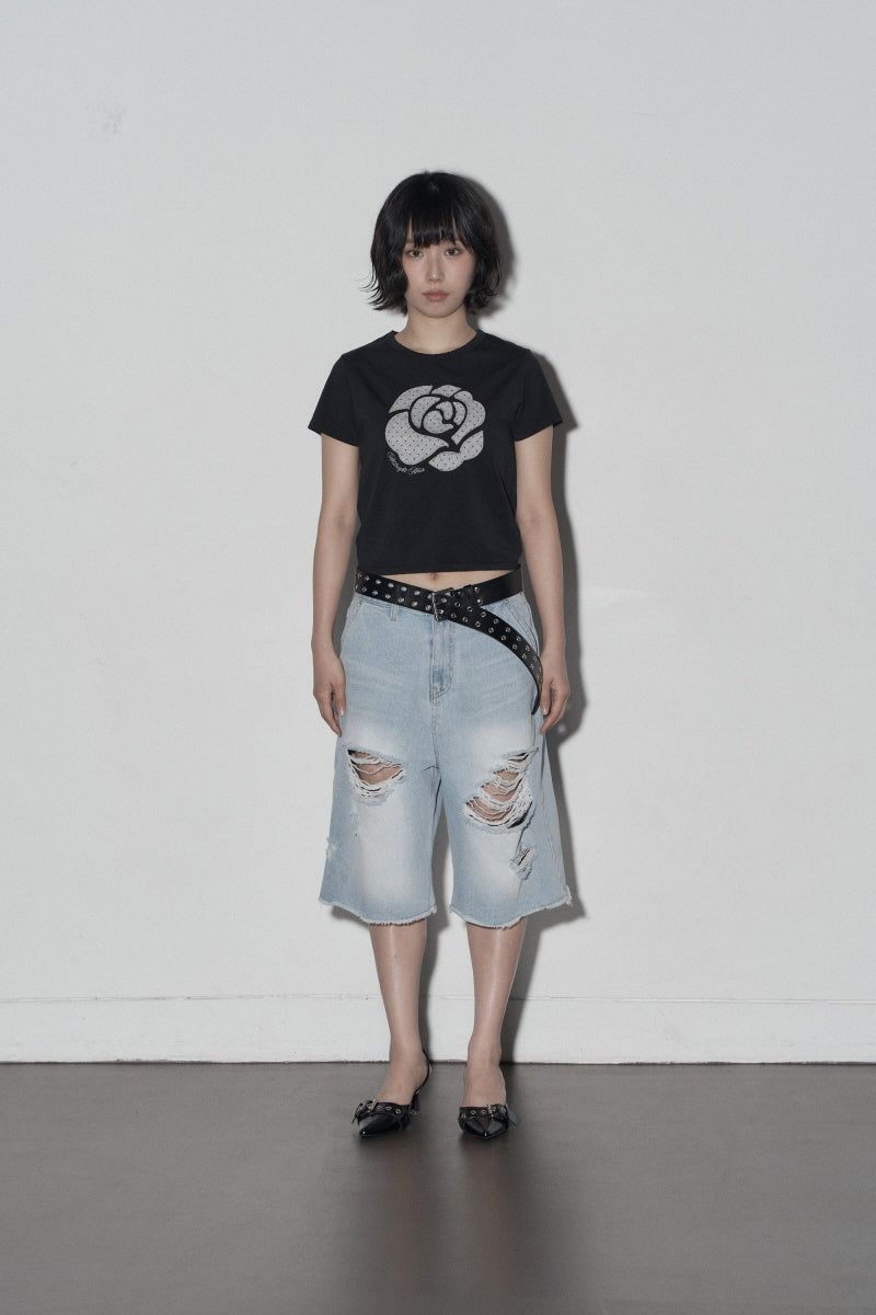 dot rose t (black)