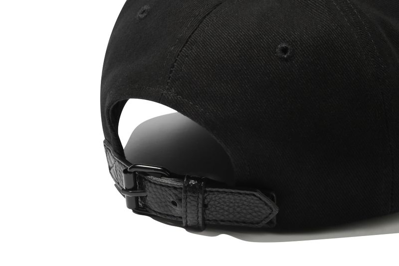 RECENT LOGO STRAP BALL CAP_BLACK
