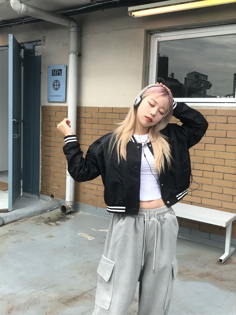 Daily Hip Crop Varsity Jacket