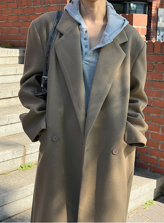 [Unisex] Max double long coat(2color)