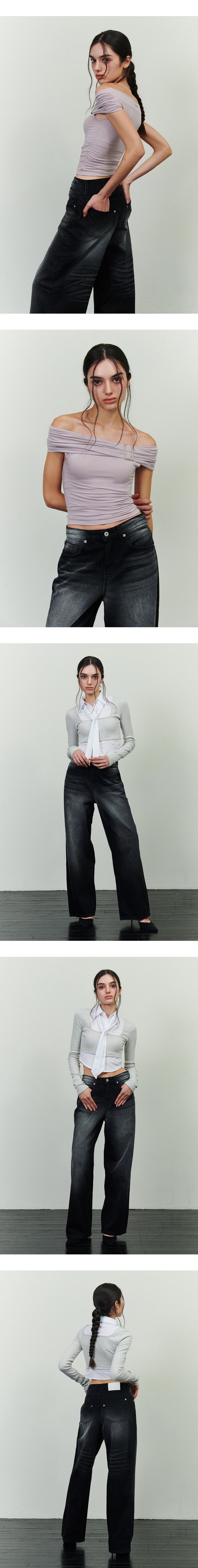 JADEN DENIM PANTS black