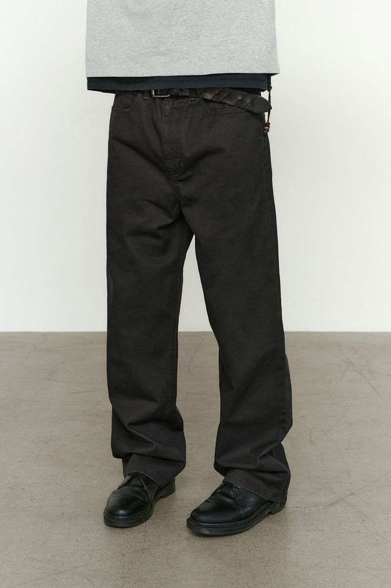 ローライズ フィット カチオン レギュラー パンツ (Washed Black)