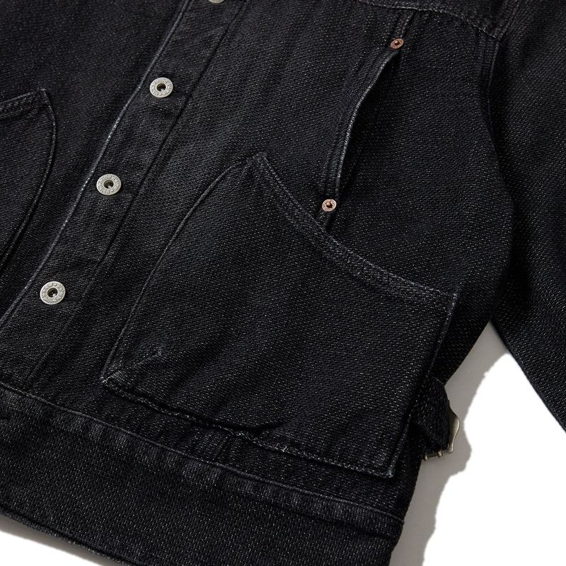 Sphinx denim short trucker jacket / Canvas black
