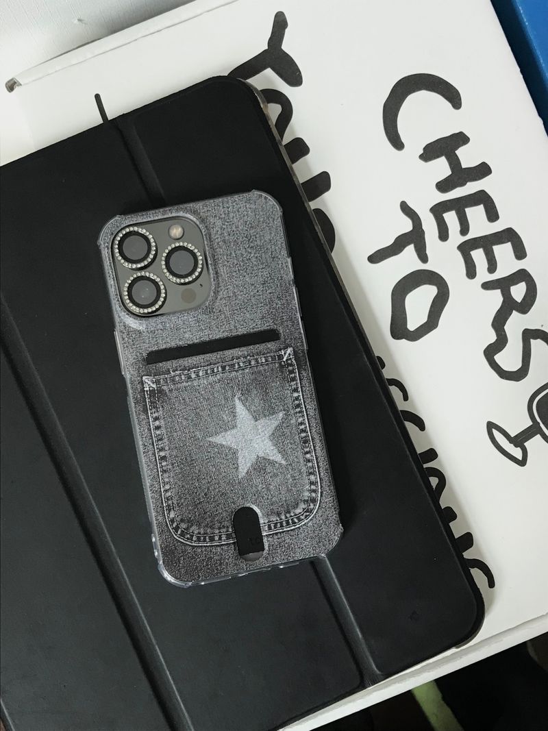 i43（アイササム）の「[MADE] STAR JEANS card case (black)（Smartphone Accessories）」