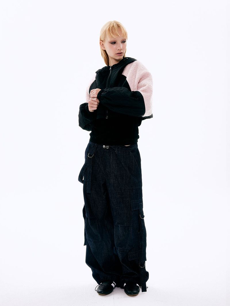  Padded Wool Jacket_Black