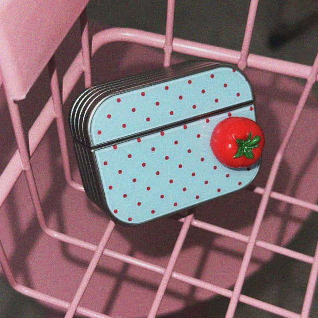 3D Tomato Dot Airpods Case