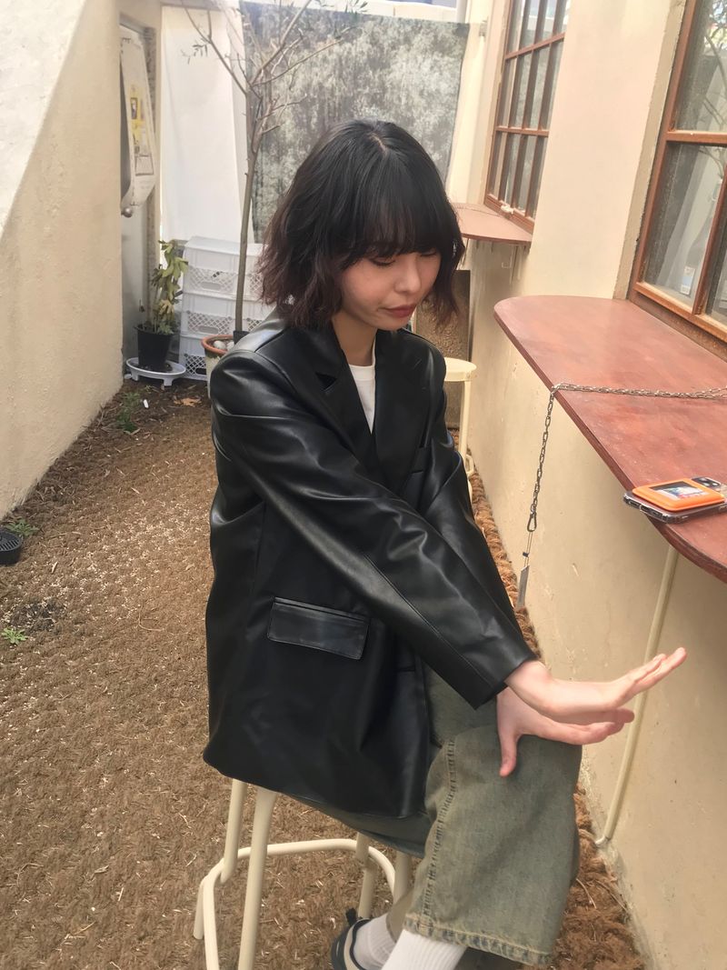 Noir leather jacket
