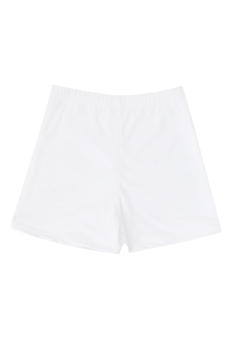 Two-way X strap water short pants (white)