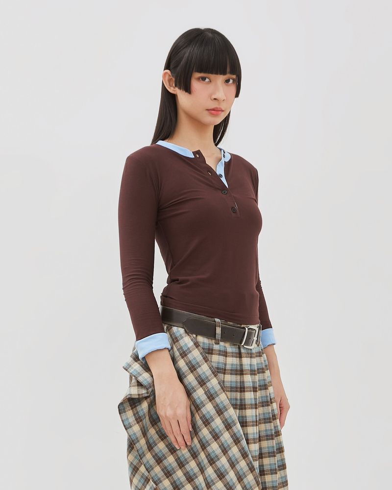 Two Tone Longsleeve Top