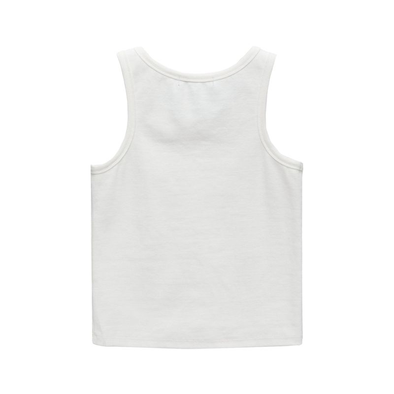 SYMBOL METAL SLEEVELESS [WHITE]