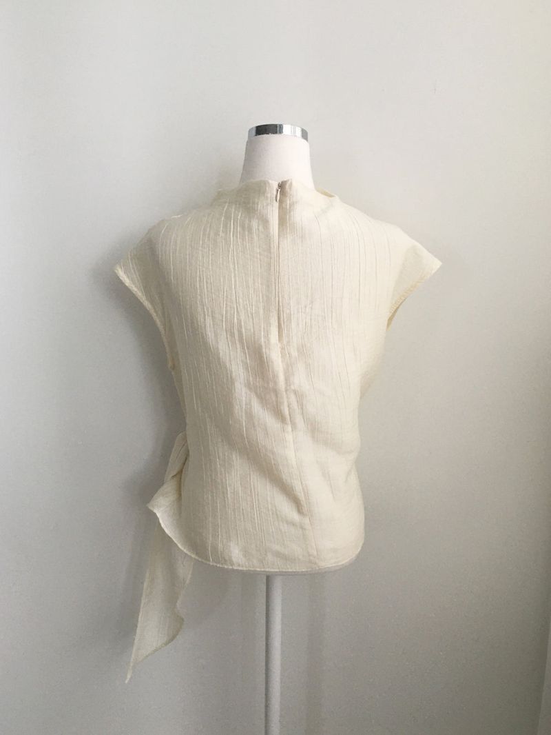 Moss wrap blouse