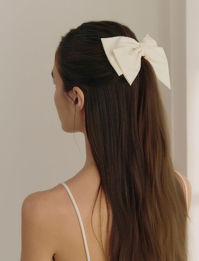 hyeres lor（イエール・ロール）の「26SS★ Colombe d'Or Unbalance Ribbon Tail Hair Pin（Hair Accessories）」