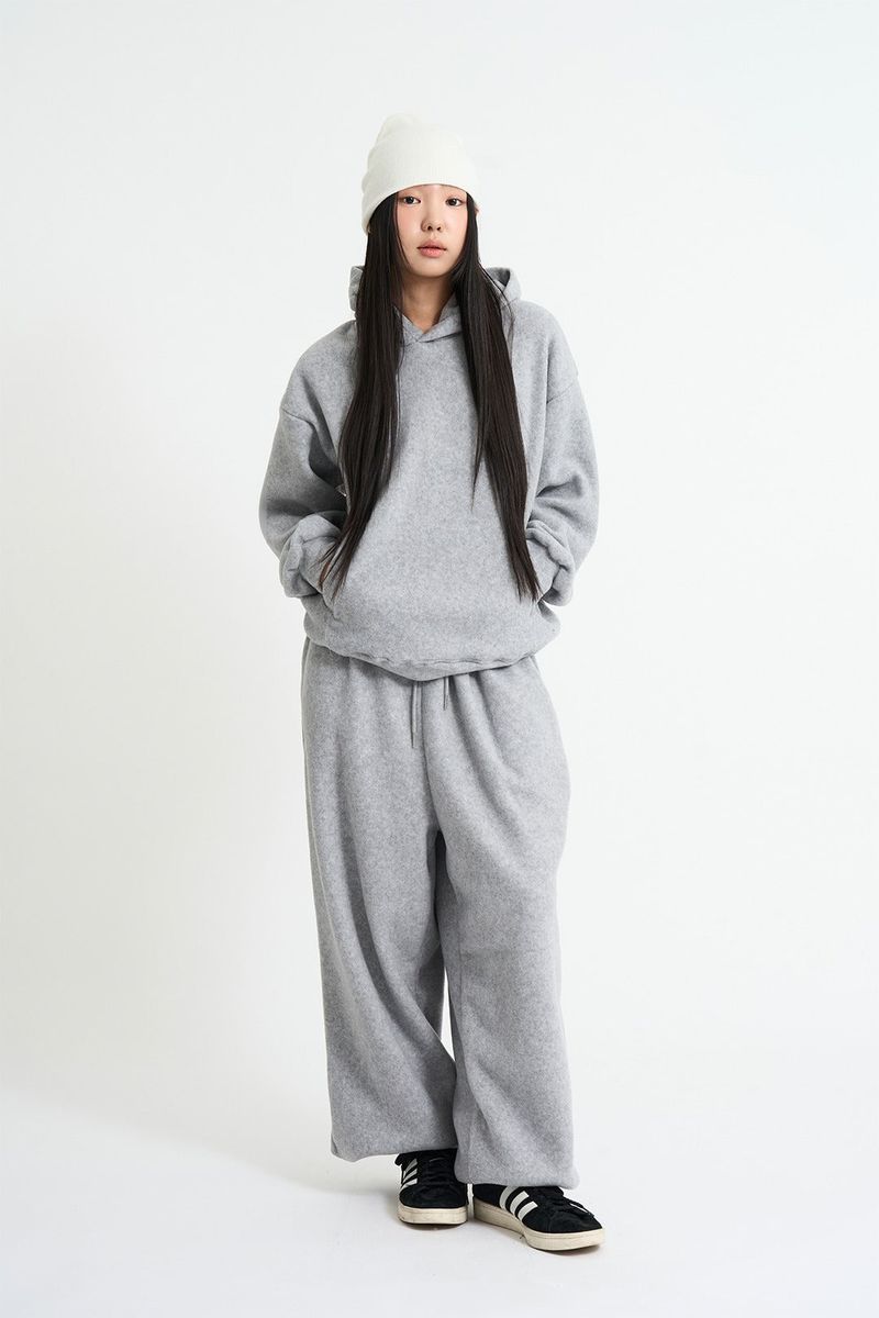 Fleece banding jogger pants