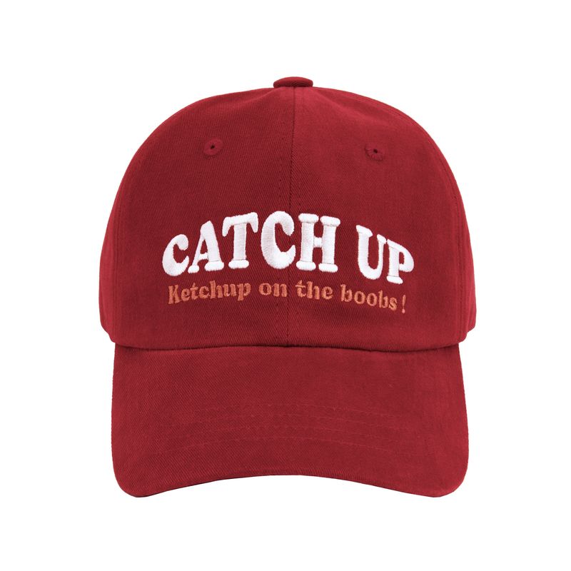 Catch-up ball cap - vintage red