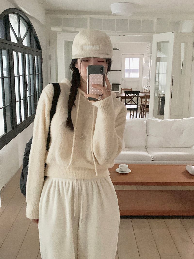 [MADE] Bear fleece-to-way wide pants