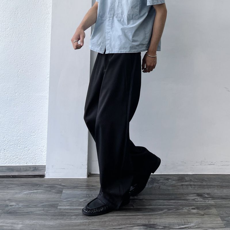 Bias Panel Wide Trousers