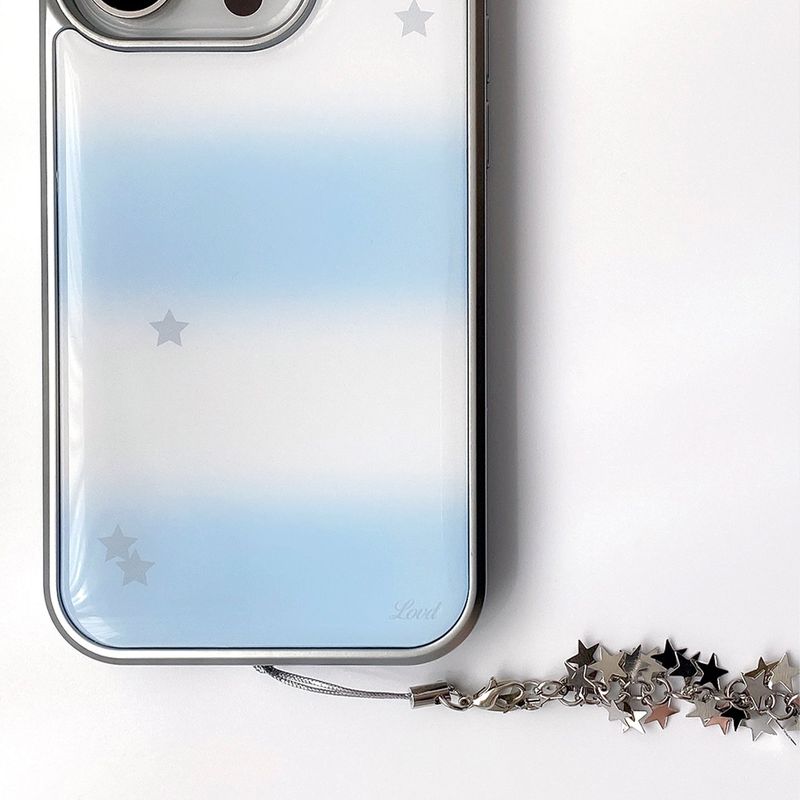 [MADE] STARRY SCOOP PHONE CASE (epoxy silver bumper)