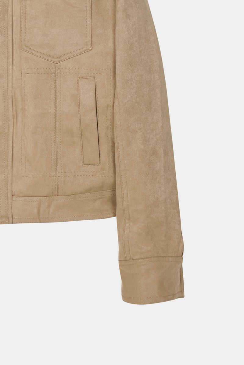 Western Collar Suede Jacket (No.849)