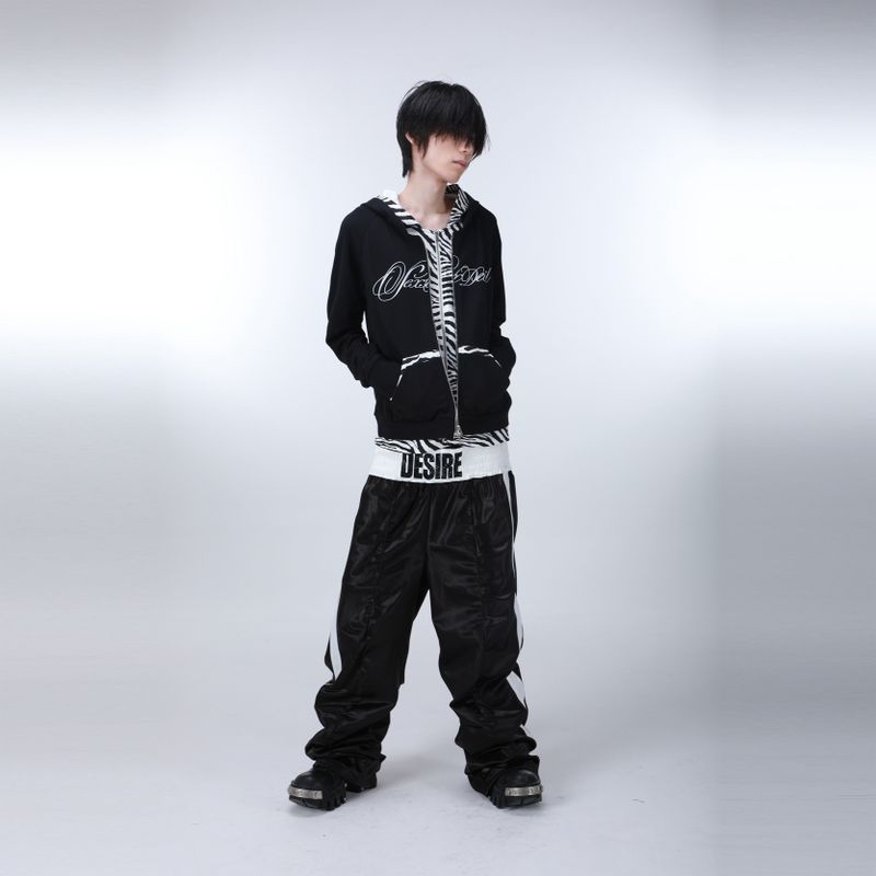 SEXXDEVIL "DESIRE" Zebra Zip-Up Hoodie