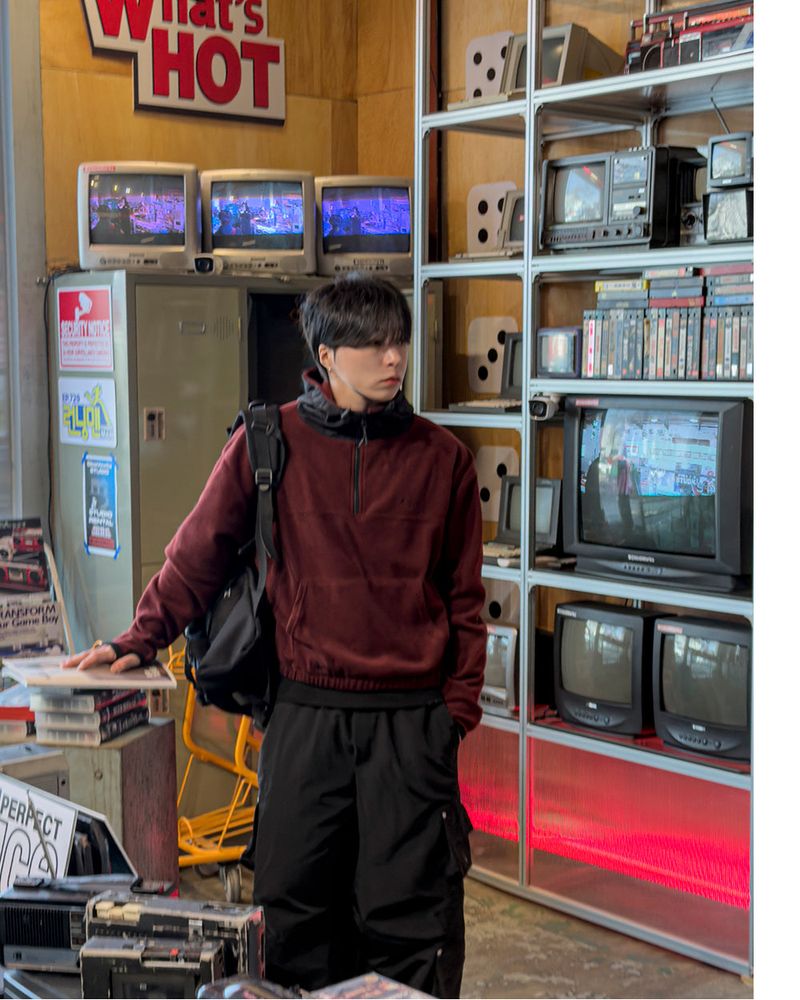 SERNIC Hooded Fleece Warmer Anorak