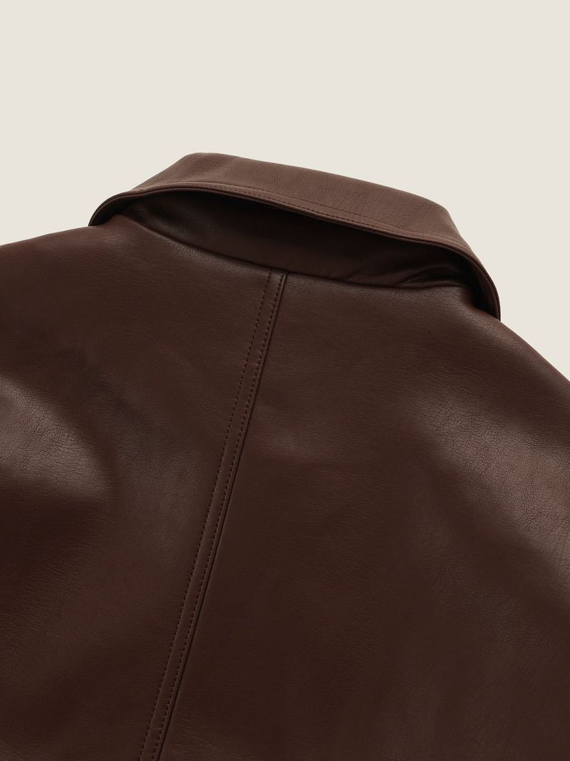 Base Leather Blouson (2color)