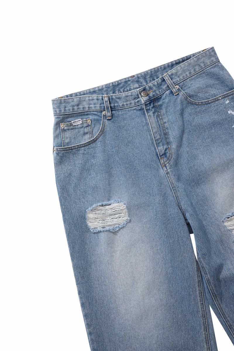 AB X WIND AND SEA DENIM PANTS (LIGHT BLUE)