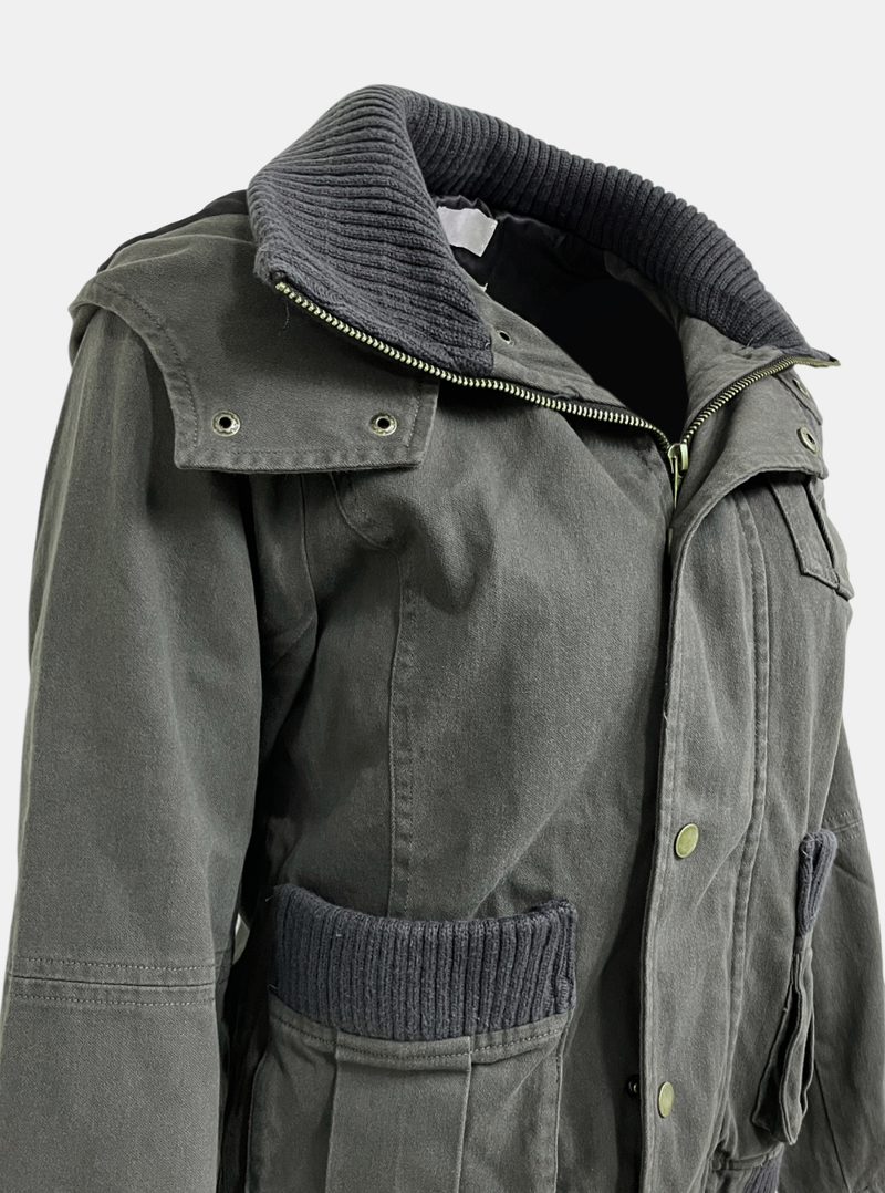 Military Ribbed Pocket Jumper