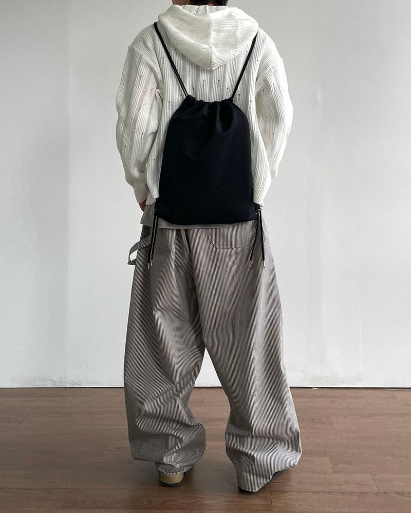 Twin Stripe Curved Pants